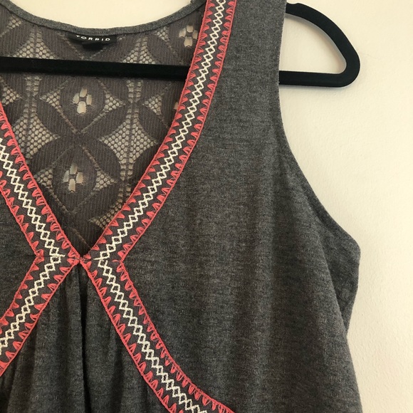 TORRID Boho Tank Top | Size 00 - Picture 4 of 7